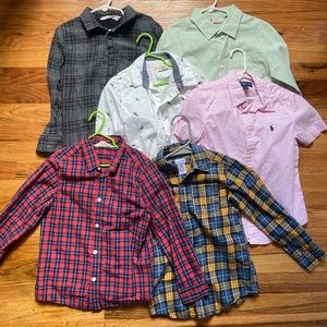 Bundle of boys button down shirts